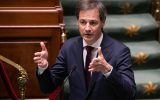 Premierminister Alexander De Croo am Donnerstag in der Kammer (Bild: Benoît Doppagne/Belga)