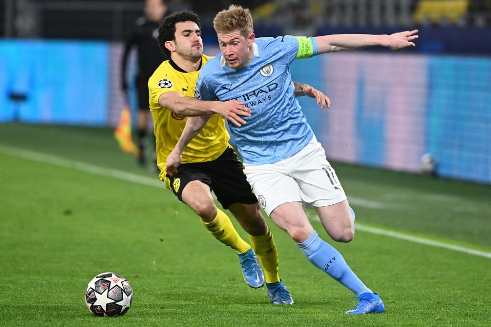 Kevin De Bruyne und Manchester City setzten sich auch in Dortmund durch (Bild: Ina Fassbender/AFP).