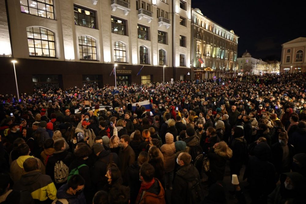 "Freiheit für Nawalny!" - Proteste in Russland (21. April 2021)