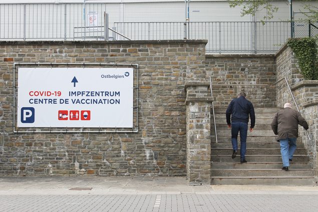 Im Coronavirus-Impfzentrum in Eupen (Bild: Melanie Ganser/BRF)