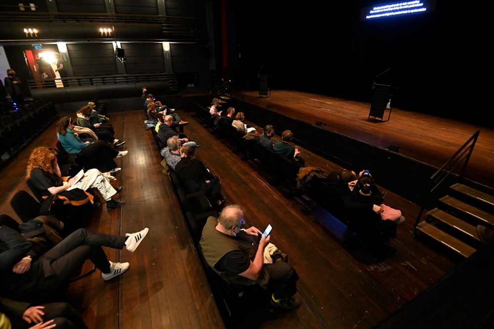 Koninklijke Vlaamse Schouwburg (KVS) bei der Generalprobe am Montag (Bild: Laurie Dieffembacq/Belga)