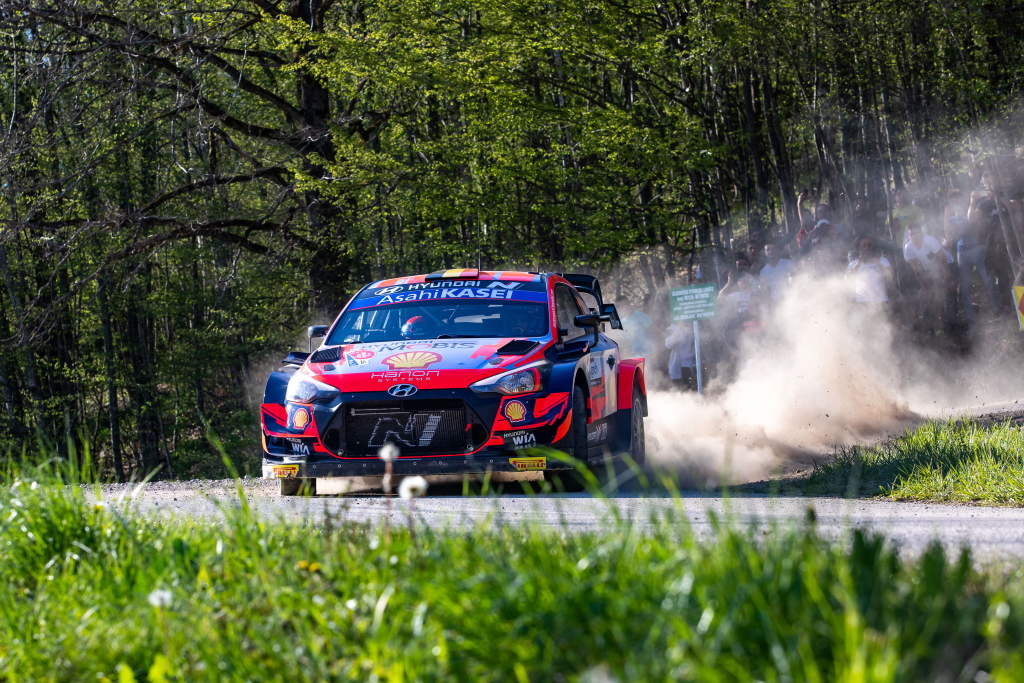 Thierry Neuville/Martijn Wydaeghe bei der Rallye Kroatien (Bild: Fabien Dufour/Hyundai Motorsport)