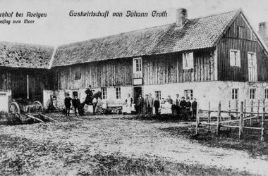 Reinartzhof früher: Alte Ansichtskarte von der Gastwirtschaft Johann Croth (Quelle: Christoph Heeren)