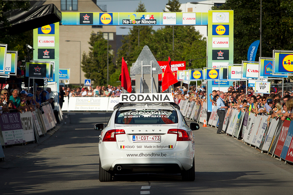 Das Rodania-Logo war bei Radrennen überall präsent