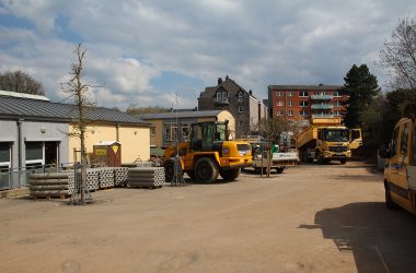 Der Schulhof der SGO wird renoviert (Bild: Andreas Lejeune/BRF)