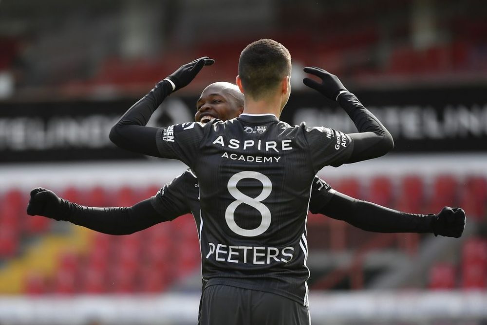 Spiel der AS Eupen gegen Zulte Waregem am 5. April 2021 (Bild: John Thys/Belga)