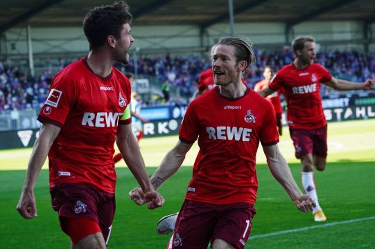 Kapitän Jonas Hector brachte Köln in Führung (Bild: Axel Heimken/AFP)