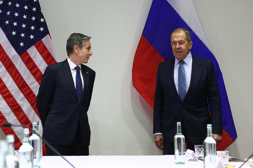 Erstes Treffen zwischen US-Außenminister Blinken und seinem russischen Amtskollegen Lawrow