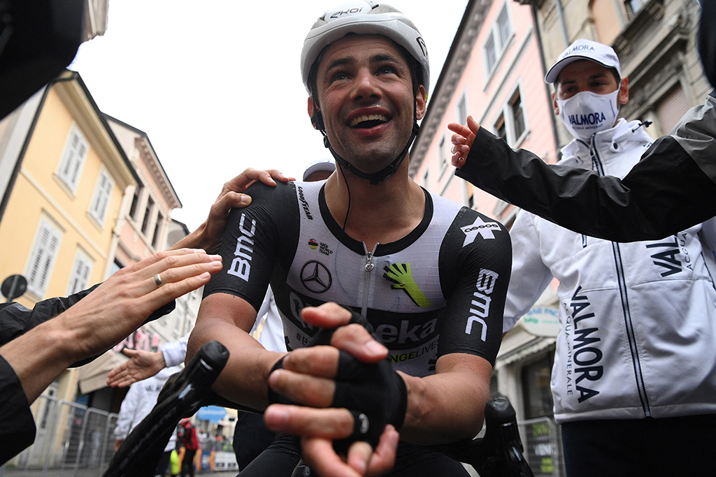 Victor Campenaerts nach dem Etappensieg beim Giro