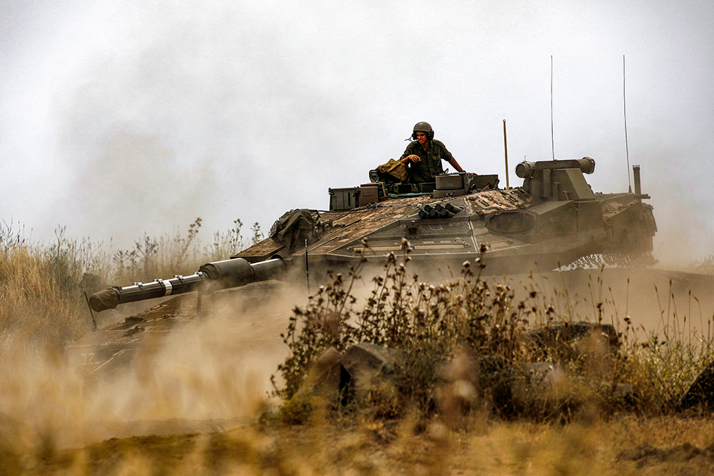 Militär-Manöver in Israel (Bild: Jalaa Marey/AFP)