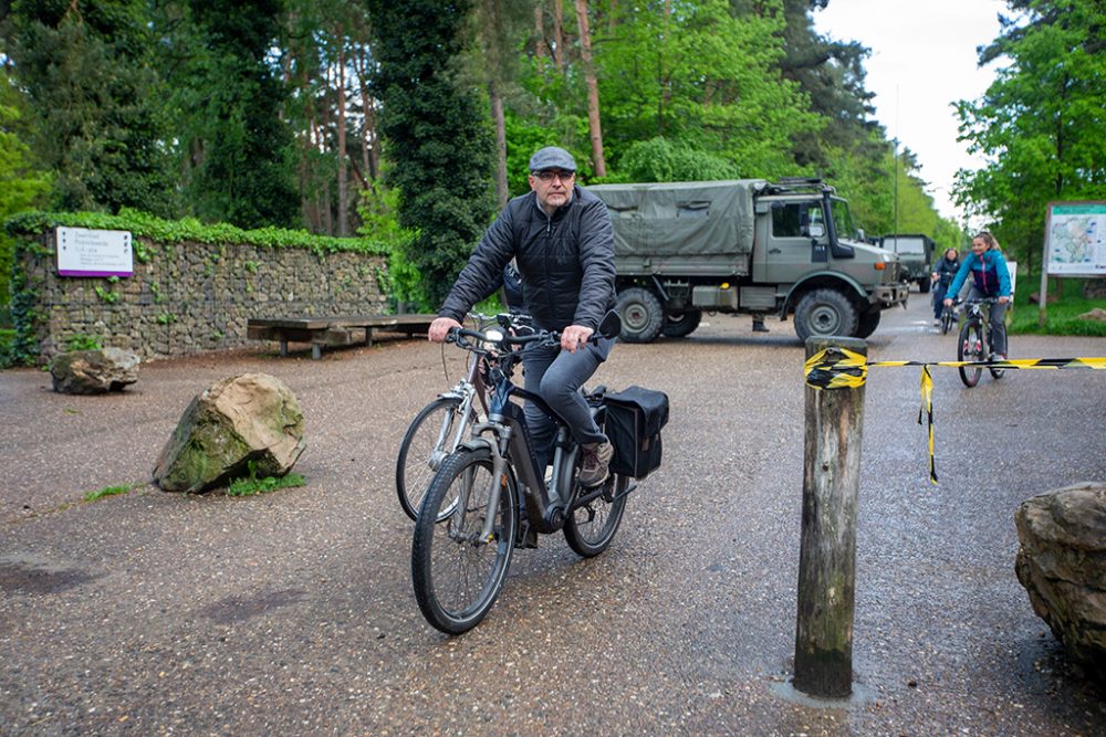 Fahrradfahrer im Nationalpark Hoge Kempen