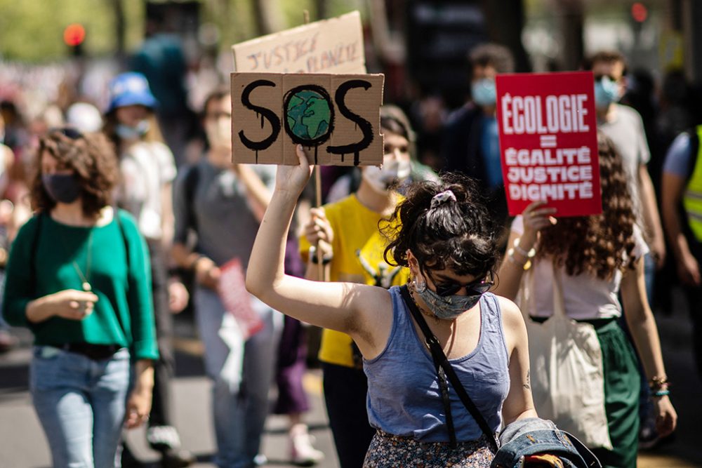 Klimaprotest in Paris (Bild: Martin Bureau/AFP)