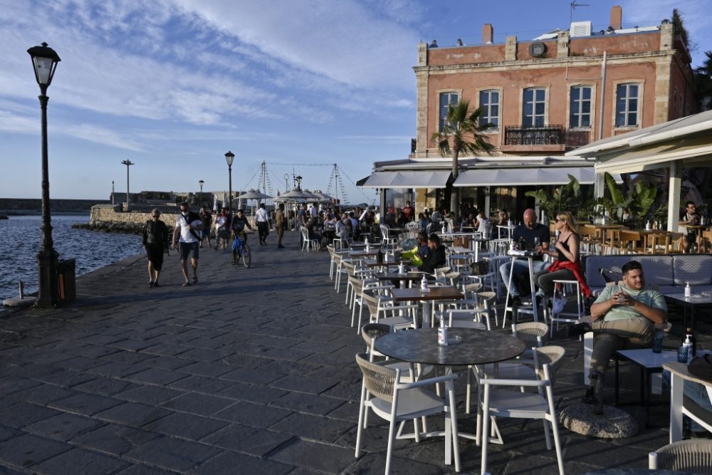 Urlaubsstimmung auf Kreta (Bild: Louisa Gouliamaki/AFP)