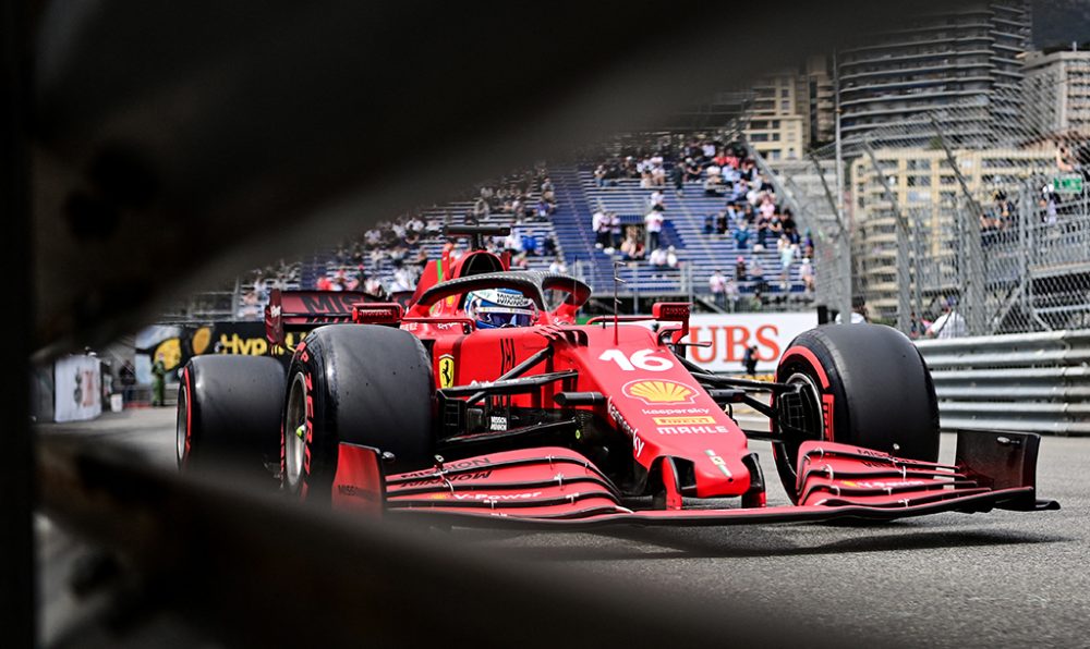 Charles Leclerc beim Qualifying in Monaco