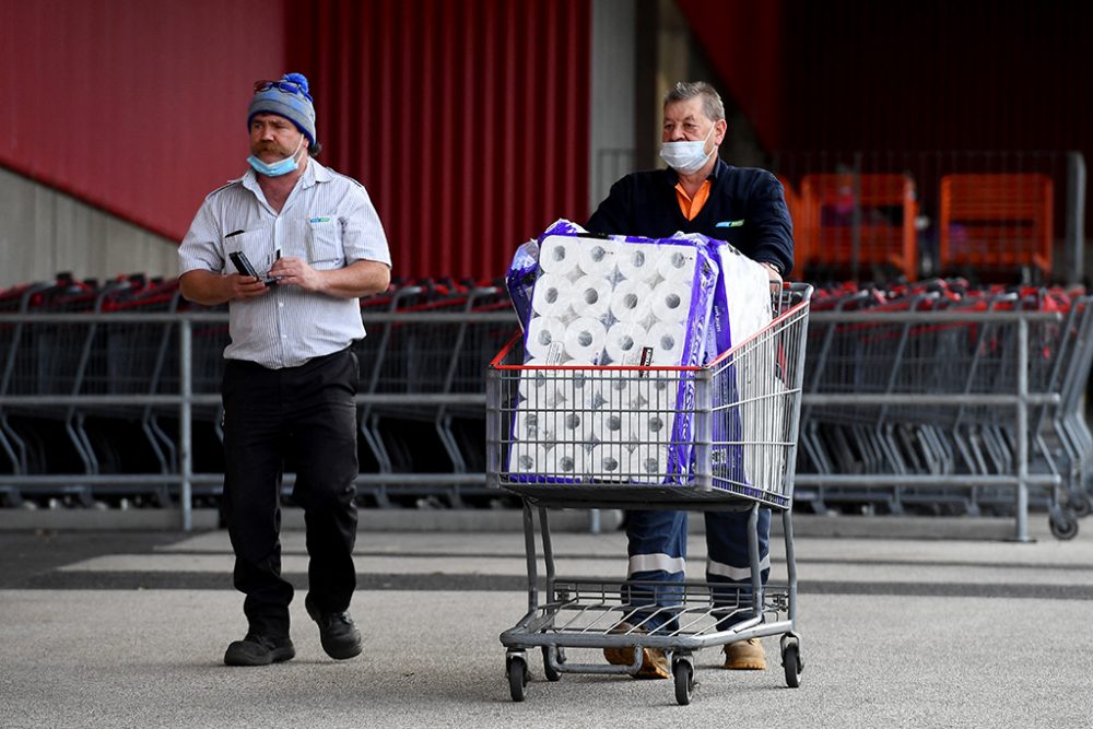 Auch für die Einwohner der Stadt Melbourne ist ein einwöchiger Lockdown verhängt worden (Foto: William West/AFP)