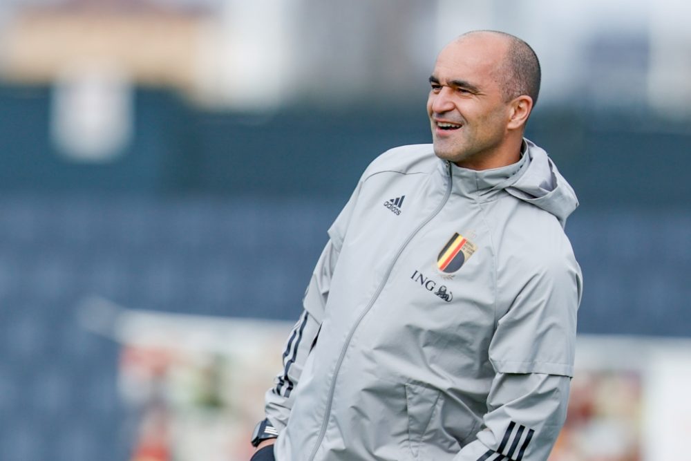 Nationaltrainer Roberto Martinez auf dem Trainingsgelände in Tubize (Bild: Bruno Fahy/Belga)