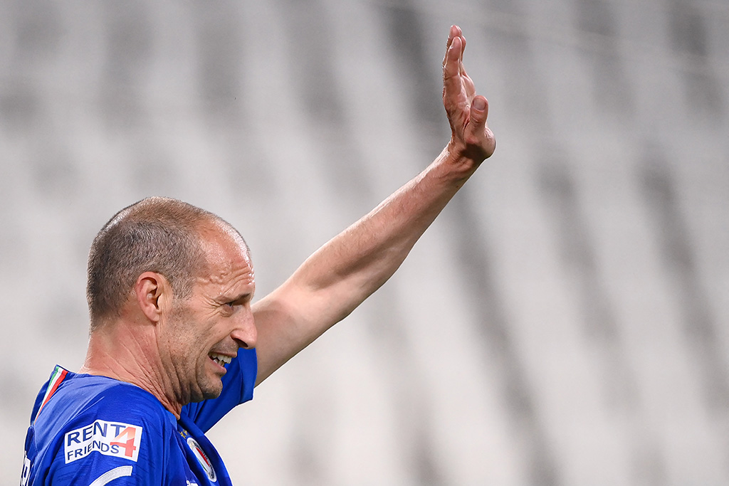 Massimiliano Allegri bei einem Charity-Spiel im Mai 2021 in Turin (Bild: Marco Bertorello/AFP)