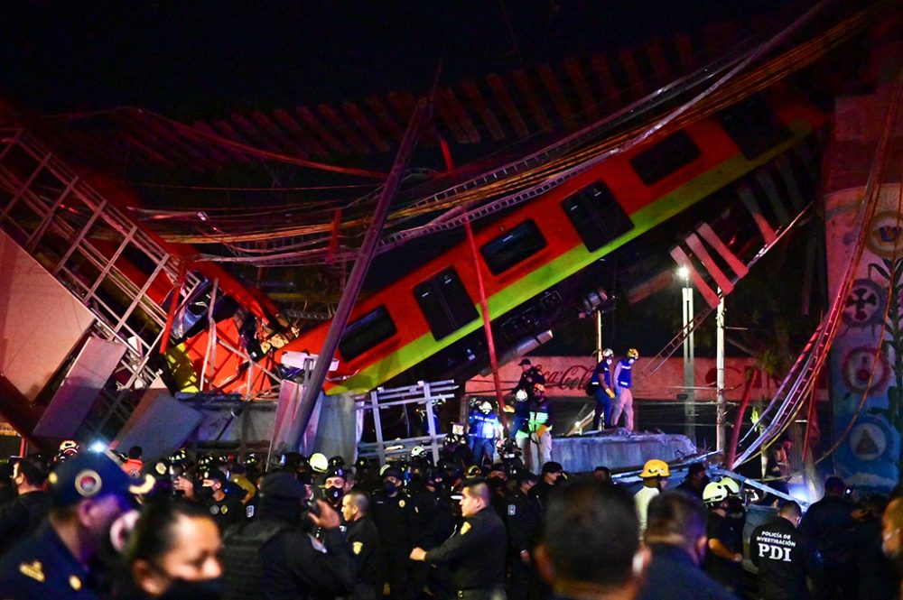 U-Bahn-Unglück in Mexiko-Stadt (Bild: Pedro Pardo/AFP)