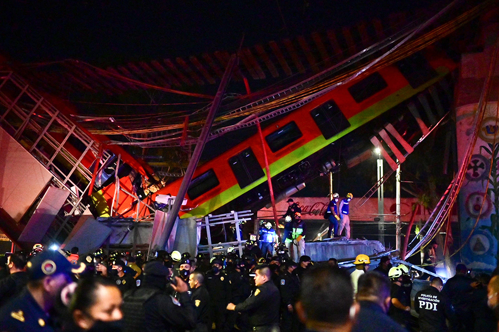 U-Bahn-Unglück in Mexiko-Stadt (Bild: Pedro Pardo/AFP)