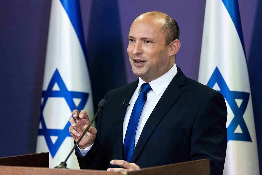Naftali Bennett, Chef der Jamina-Partei in Israel (Bild: Yonatan Sindel/AFP) (Bild: Yonathan Sindel/AFP)