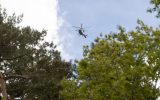 Polizeihelikopter bei der Suche nach Jurgen Conings (Bild: James Arthur Gekiere/Belga)