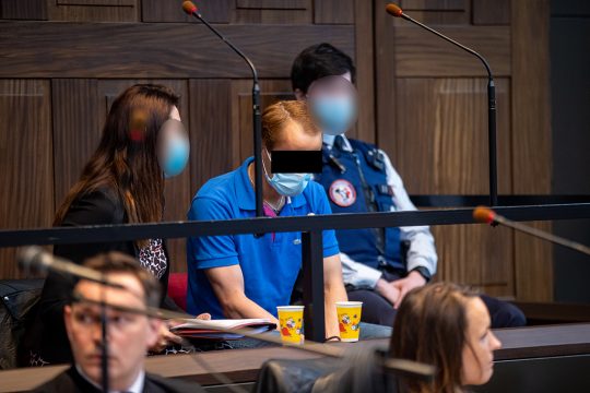 Der Angeklagte im Mordfall Sofie Muylle vor dem Brügger Schwurgericht (Archivbild: Kurt Desplenter/Belga)