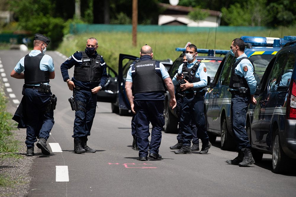 Großoperation in der Nähe des Orts Saumane (Bild: Clement Mahoudeau/AFP)