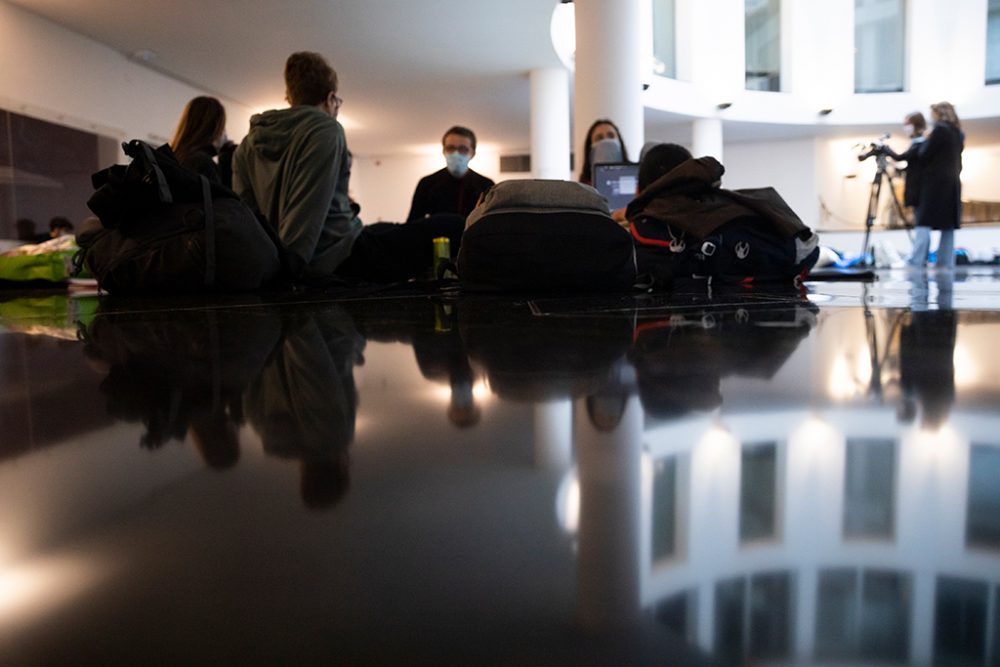 Studenten besetzen den Regierungssitz der Französischen Gemeinschaft