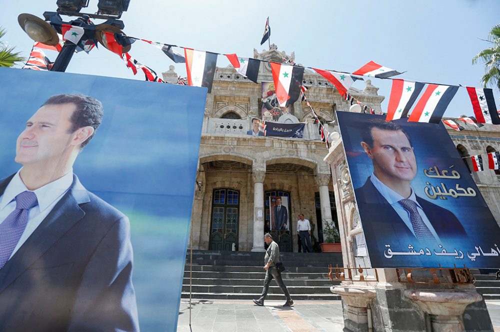 Wahlplakate in Damaskus