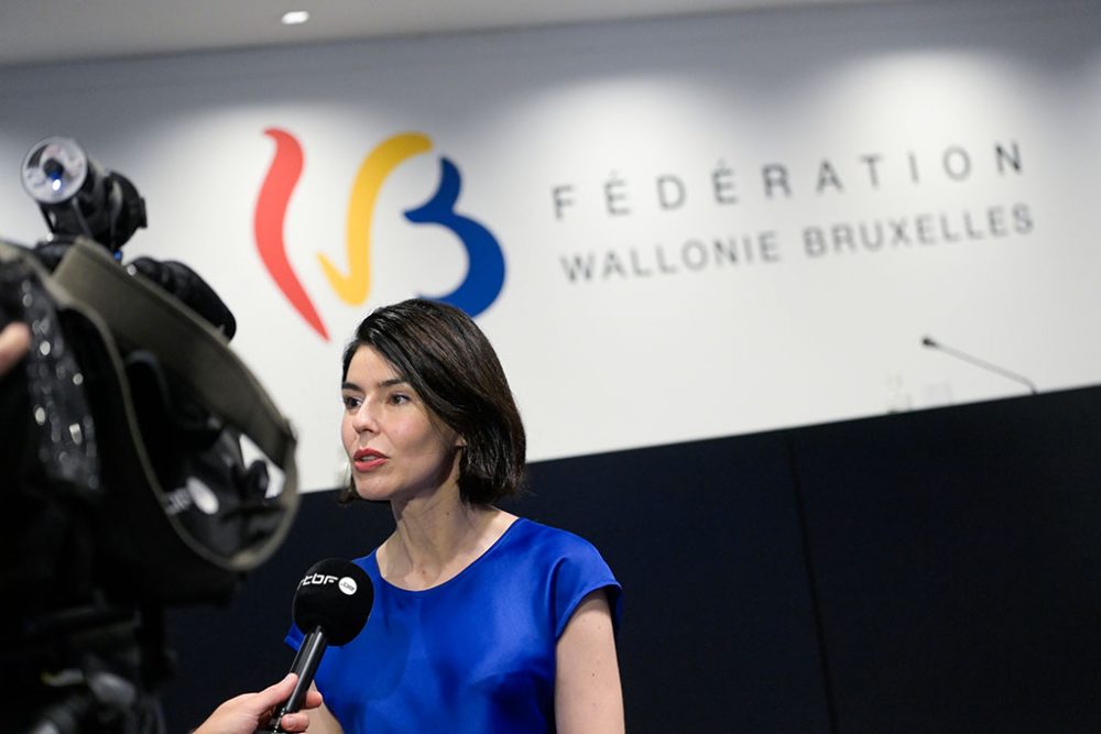Valérie Glatigny, Ministerin der Föderation Wallonie-Brüssel (Archivbild: Laurie Dieffembacq/Belga)
