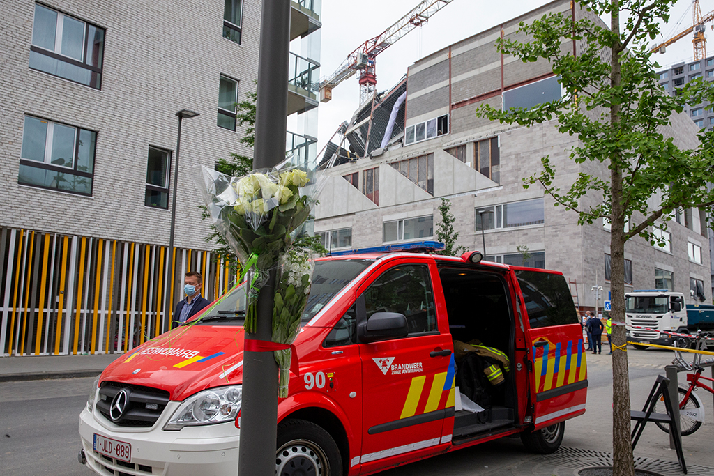 Schulgebäude in Antwerpen eingestürzt (Bild: Nicolas Maeterlinck/Belga)