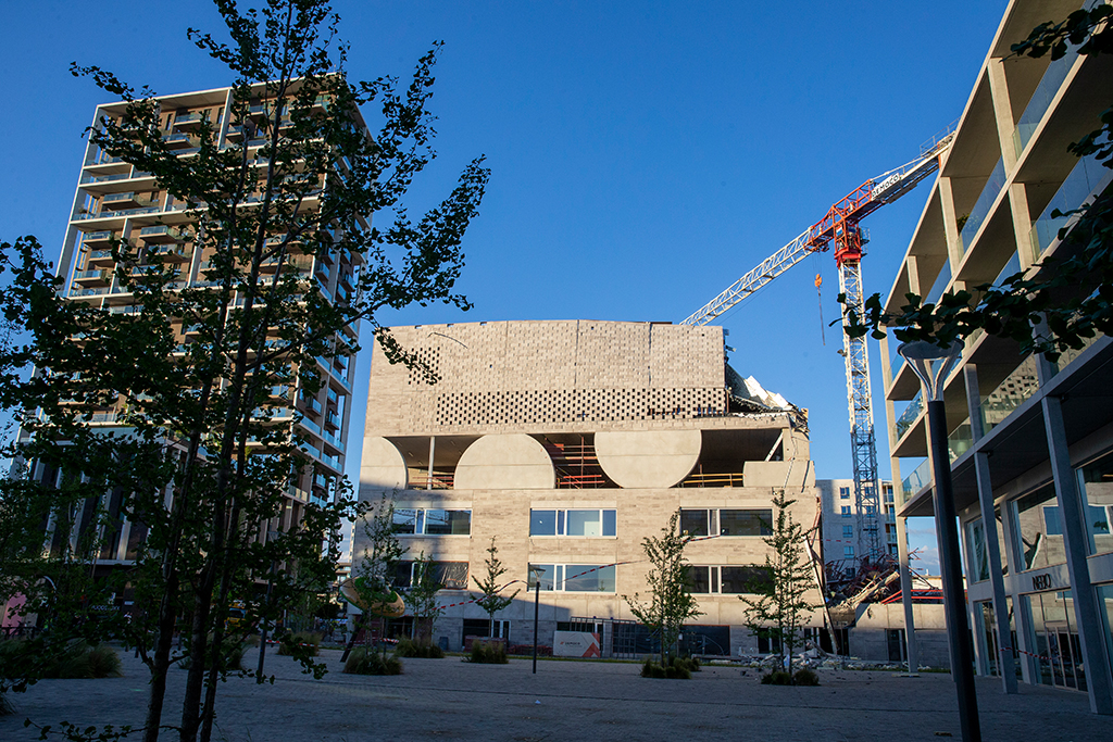 Eingestürztes Schulgebäude in Antwerpen (Bild: Nicolas Maeterlinck/Belga)