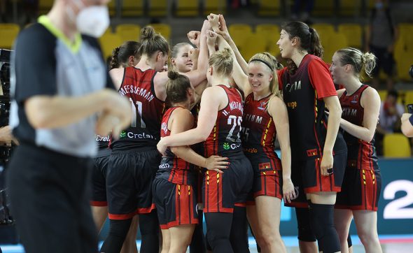 Belgian Cats haben das Viertelfinale der Basketball-EM erreicht (Bild: Virginie Lefour/Belga)