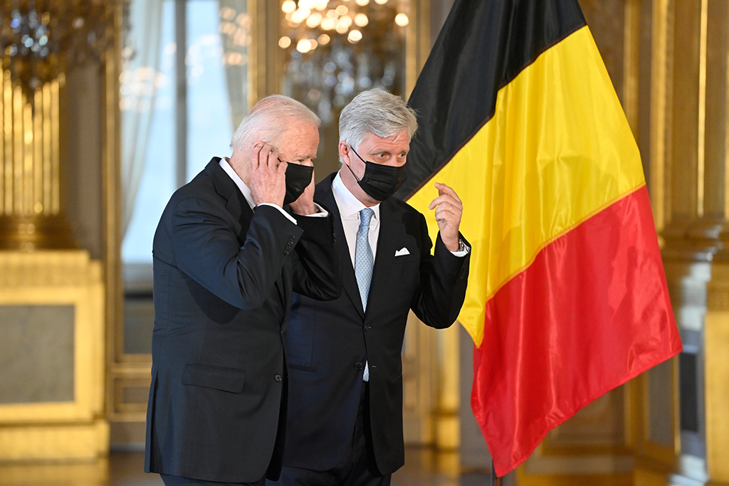 US-Präsident Joe Biden und König Philippe (Bild: Laurie Dieffembacq/Belga)