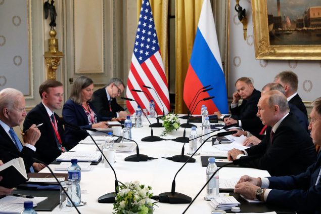 Joe Biden und Wladimir Putin in Genf