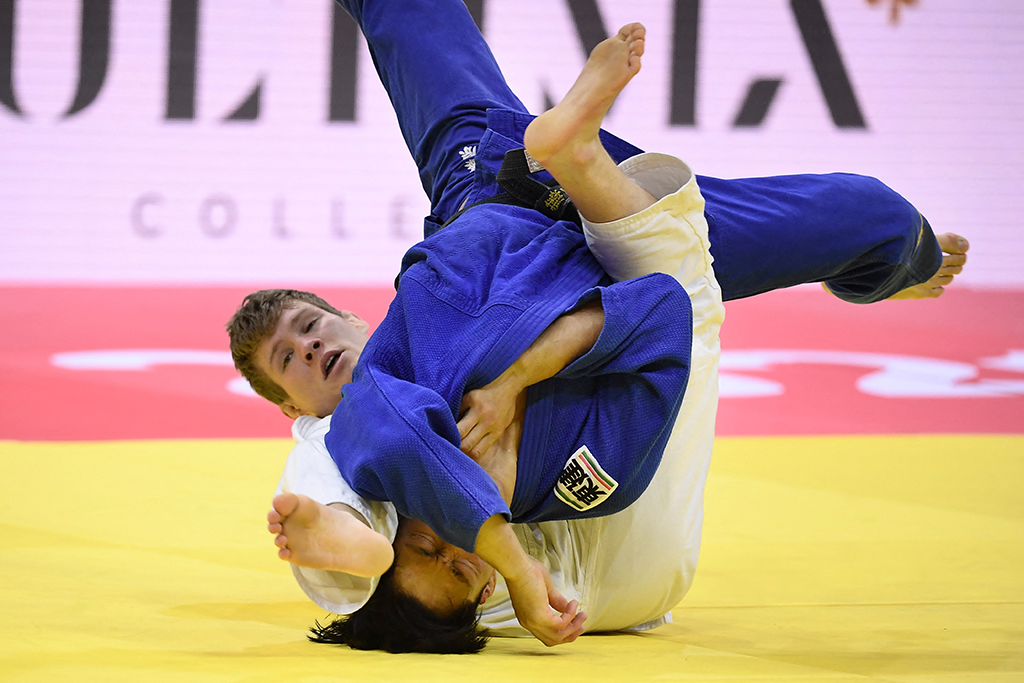 Matthias Casse bei der Judo-WM (Archivbild: Attila Kisbenedek/AFP)