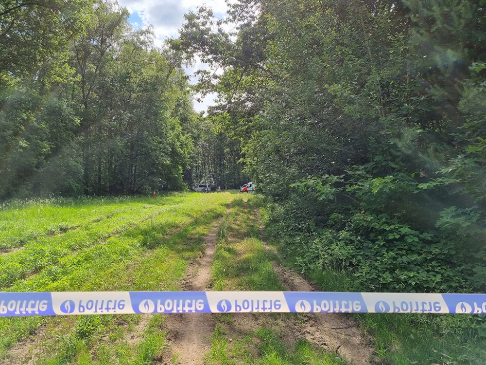 Fundort von Conings in einem Wald bei Dilsen-Stokkem (Bild: Nicolas Maeterlinck/Belga)