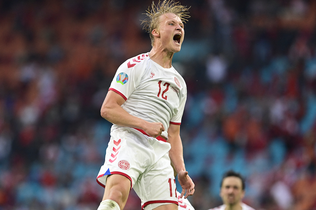 Dolberg führte Dänemark mit zwei Treffern ins Viertelfinale (Bild: Olaf Kraak/AFP)