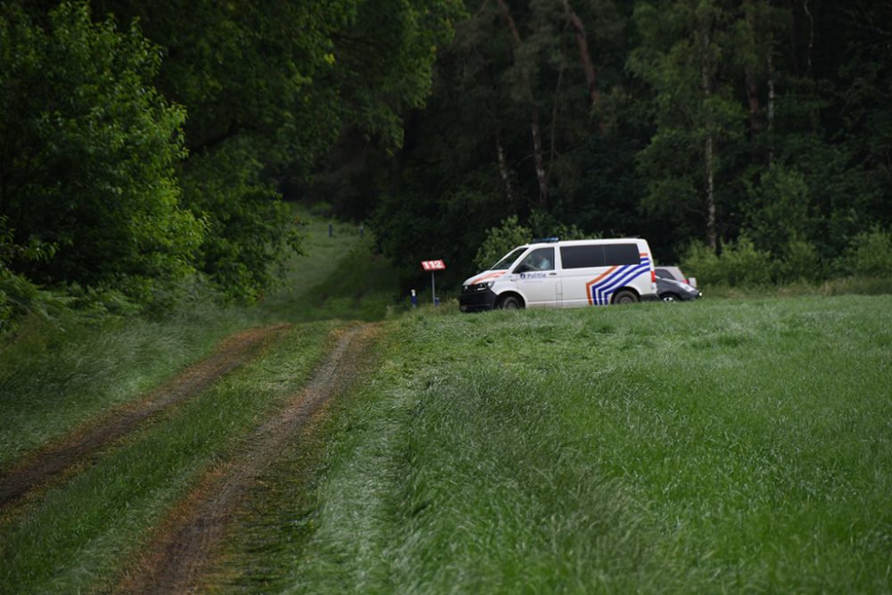 Fundort von Jürgen Conings' Leiche im Dilserbos in Dilsen-Stokkem (Bild: Pino Misuraca/Belga)