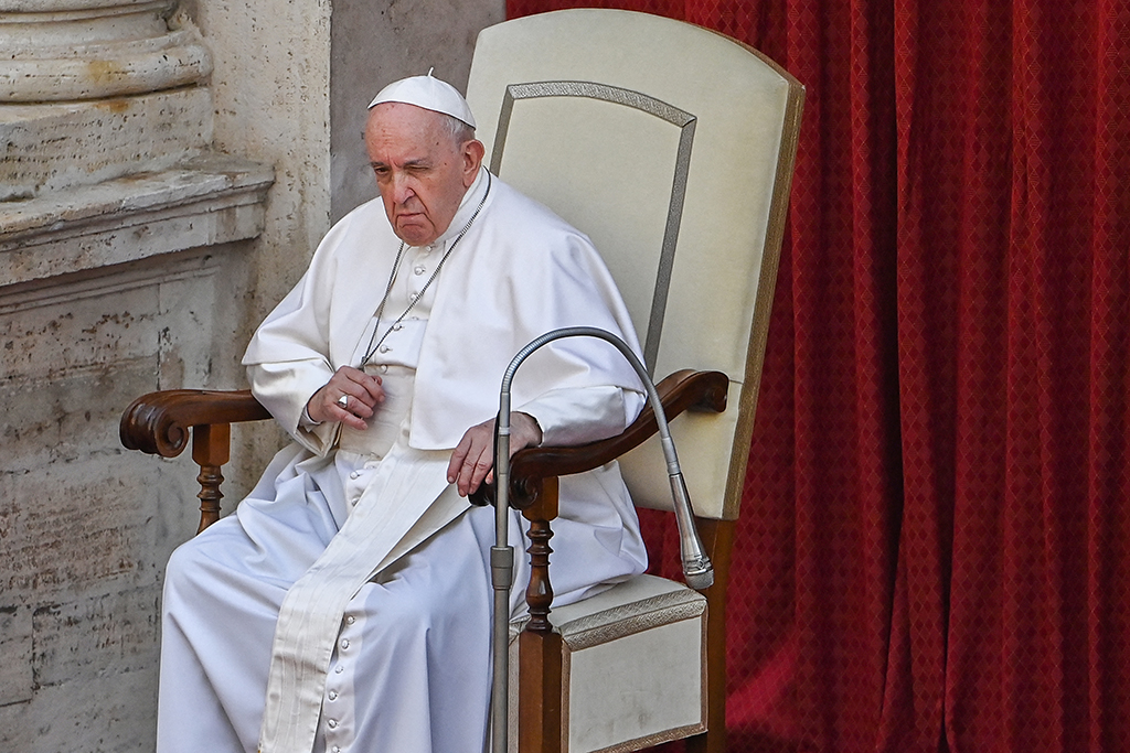 Papst Franziskus bei der Audienz am Donnerstag (Bild: Andreas Solaro/AFP)