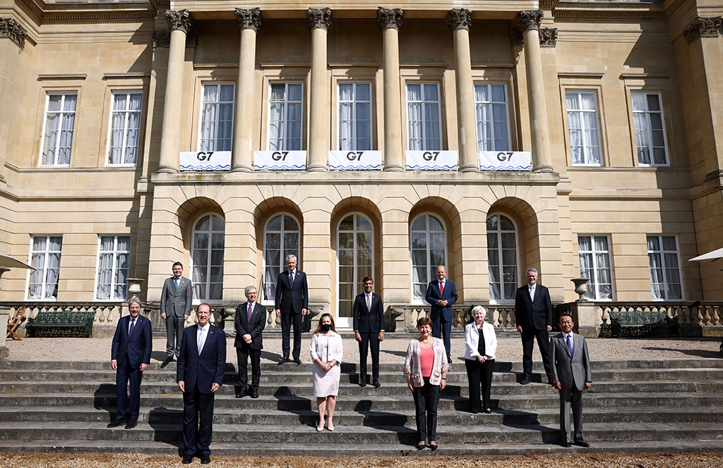 Treffen der G7 in London (Bild: Henry Nicholls/AFP)