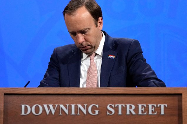 Matt Hancock (Archivbild: Matt Dunham/AFP)