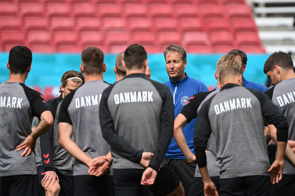 Dänemarks Trainer Kasper Hjulmand (Bild: Jonathan Nackstrand/AFP)