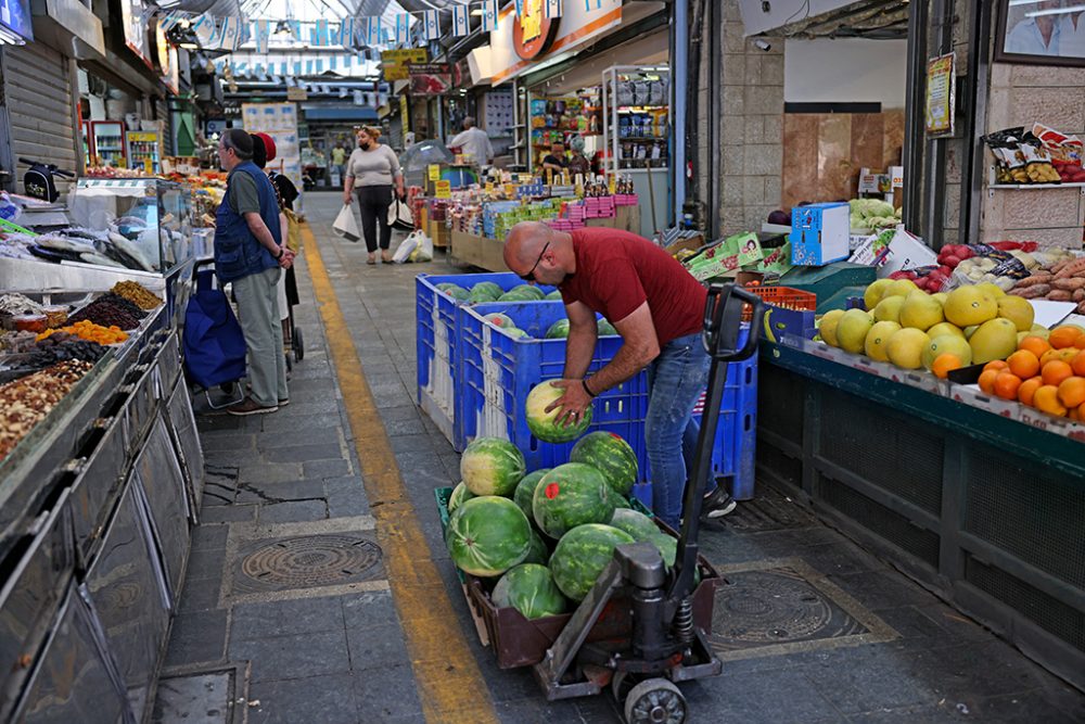 Markt in Jerusalem am Dienstag (Bild: Menahem Kahana/AFP)