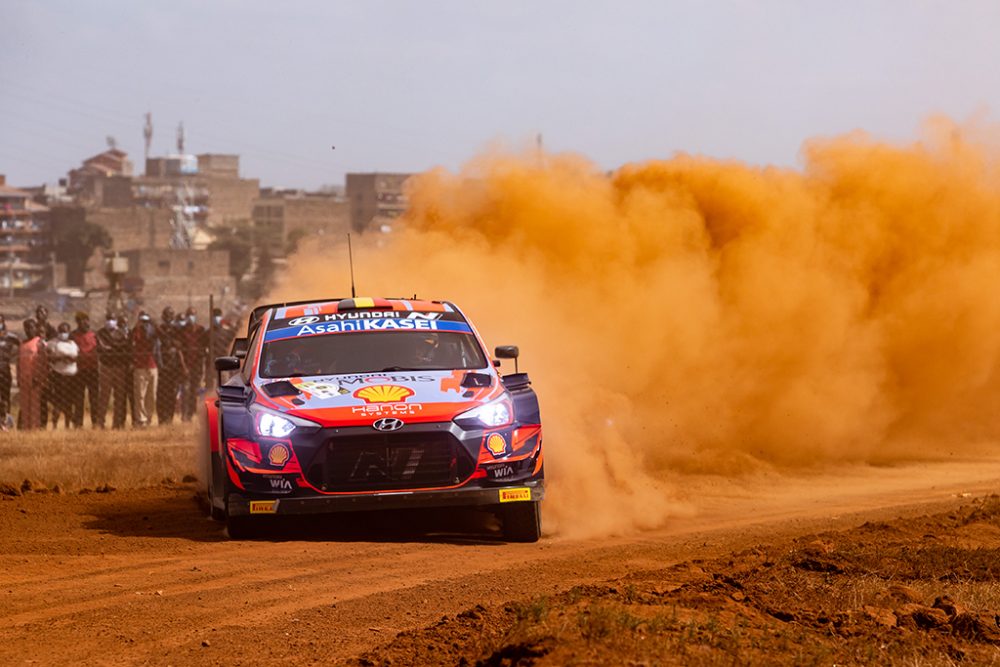 Thierry Neuville/Martijn Wydaeghe bei Showprüfung am Donnerstag (Bild: Fabien Dufour/Hyundai Motorsport)