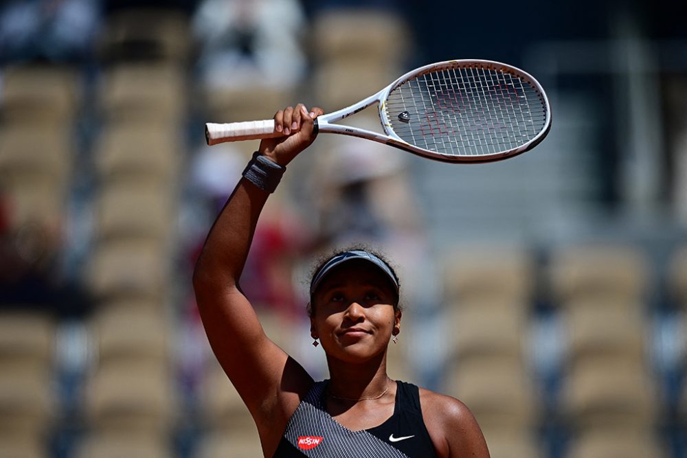 Naomi Osaka nach ihrem Erstrundensieg gegen die Rumänin Patricia Maria Tig (Bild: Martin Bureau/AFP)