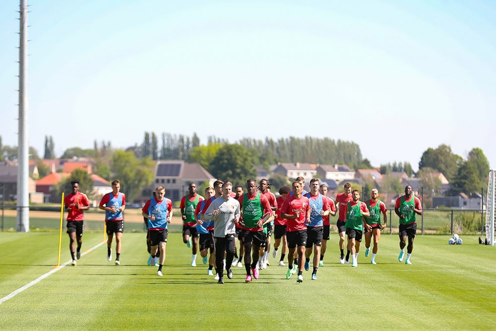 Training der Roten Teufel am 1. Juni in Tubize (Bild: Bruno Fahy/Belga)