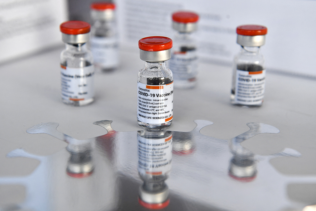 Corona-Impfstoff der Firma Sinovac (Bild: Lilian Suwanrumpha/AFP)
