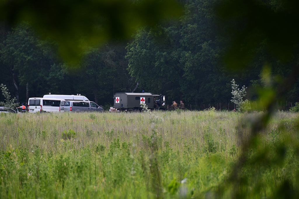 Suche nach dem rechtsextremistischen Soldaten Jürgen Conings im Nationalpark Hoge Kempen am Donnerstag (Bild: Pino Misuraca/Belga)