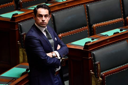 Vlaams-Belang-Präsident Tom Van Grieken (Bild: Dirk Waem/Belga)